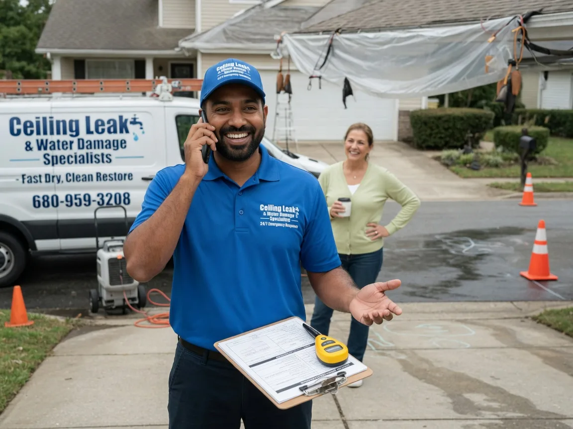 Ceiling Leak Cleanup Walshville, IL FAQs